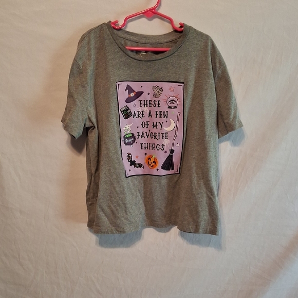Halloween Other - Kids Gray Short Sleeve Tee with Halloween Graphics